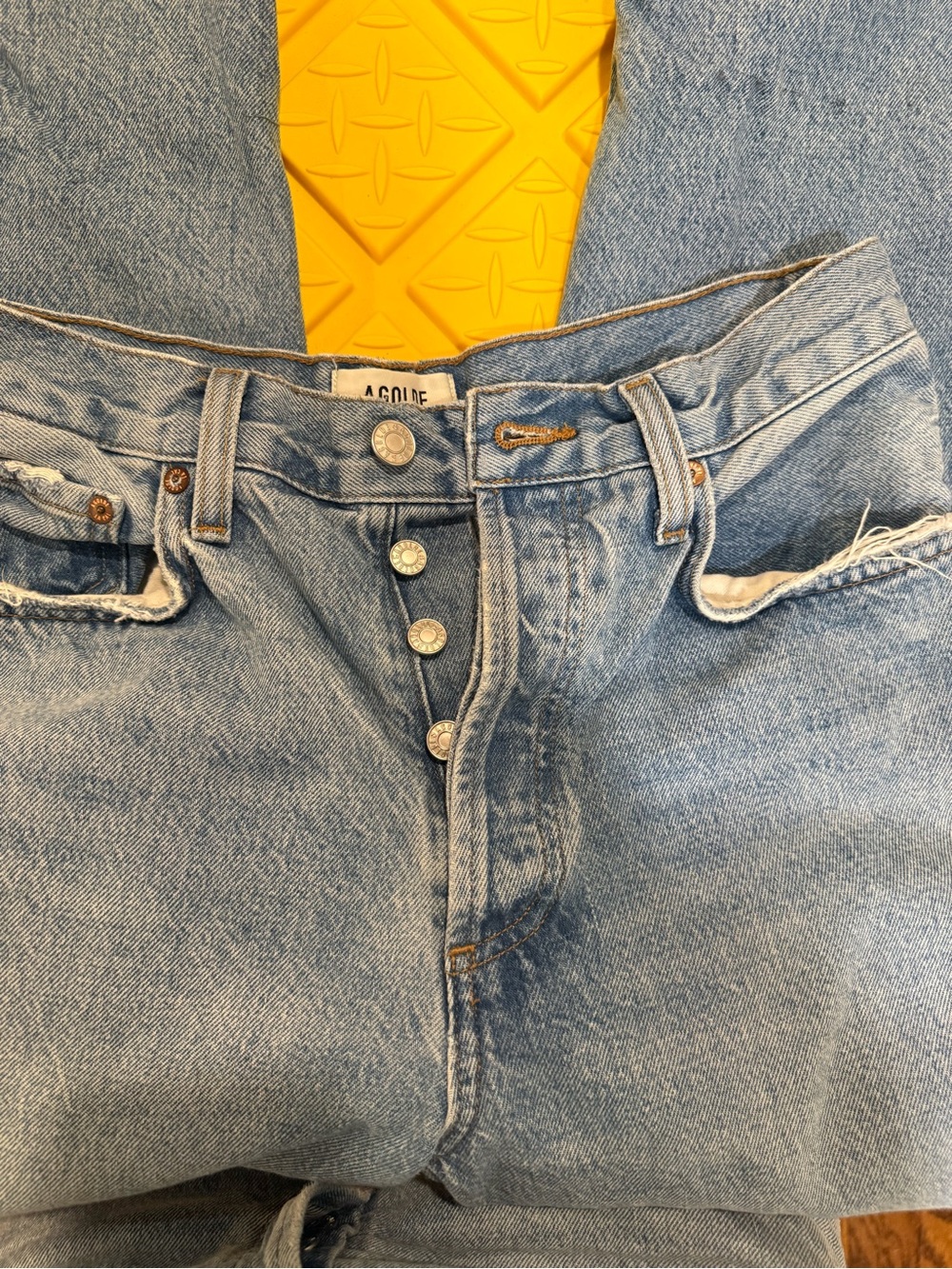 Agolde Low Rise Baggy Jeans in Libertine - Picture 4 of 10